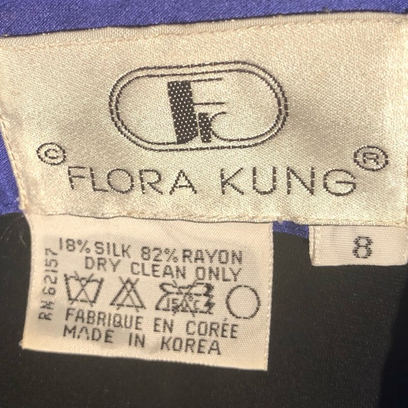 Flora Kung 80’s Velvet Wrap Dress - Picture 8 of 8